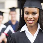 african american female graduate close up