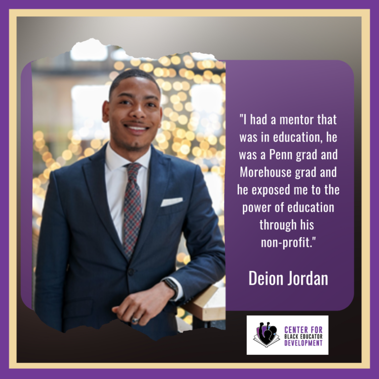 Diverse Educator Interview- Deion Jordan